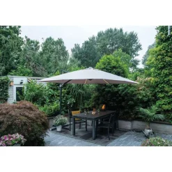 Garden Impressions Hawaii zweefparasol Lumen LED 300x300 cm - zand New
