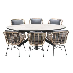 Garden Impressions Lucas Tulli 7-delige tuinset - bruin Outlet