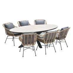 Garden Impressions Lucas Tulli 7-delige tuinset - bruin Outlet