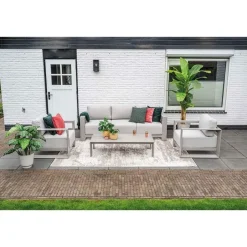 Garden Impressions Malakka loungeset 3-delig taupe Sale