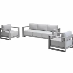 Garden Impressions Malakka loungeset 3-delig taupe Sale