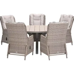 Garden Impressions Marbella verstelb. tuinset 6-delig -Tulli tuintafel Sale