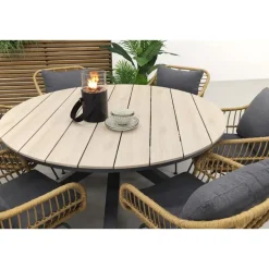 Garden Impressions Margriet naturel / Edison 148 cm. - ronde tuinset Sale