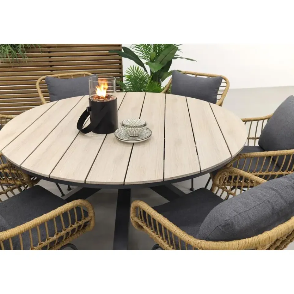 Garden Impressions Margriet naturel / Edison 148 cm. - ronde tuinset Sale