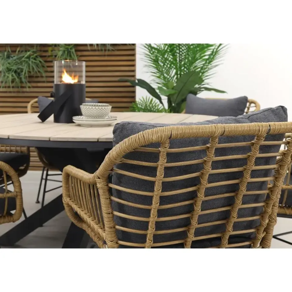 Garden Impressions Margriet naturel / Edison 148 cm. - ronde tuinset Sale