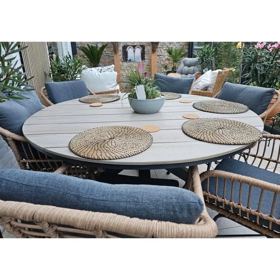 Garden Impressions Margriet naturel / Edison 148 cm. - ronde tuinset Sale