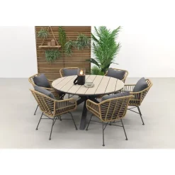 Garden Impressions Margriet naturel / Edison 148 cm. - ronde tuinset Sale