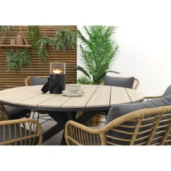 Garden Impressions Margriet naturel / Edison 148 cm. - ronde tuinset Sale