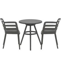 Garden Impressions Mira - Faria balkonset 3-delig - donker grijs Discount