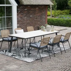 Garden Impressions Penedo tuintafel 230x100 cm - light teak vironwood Online