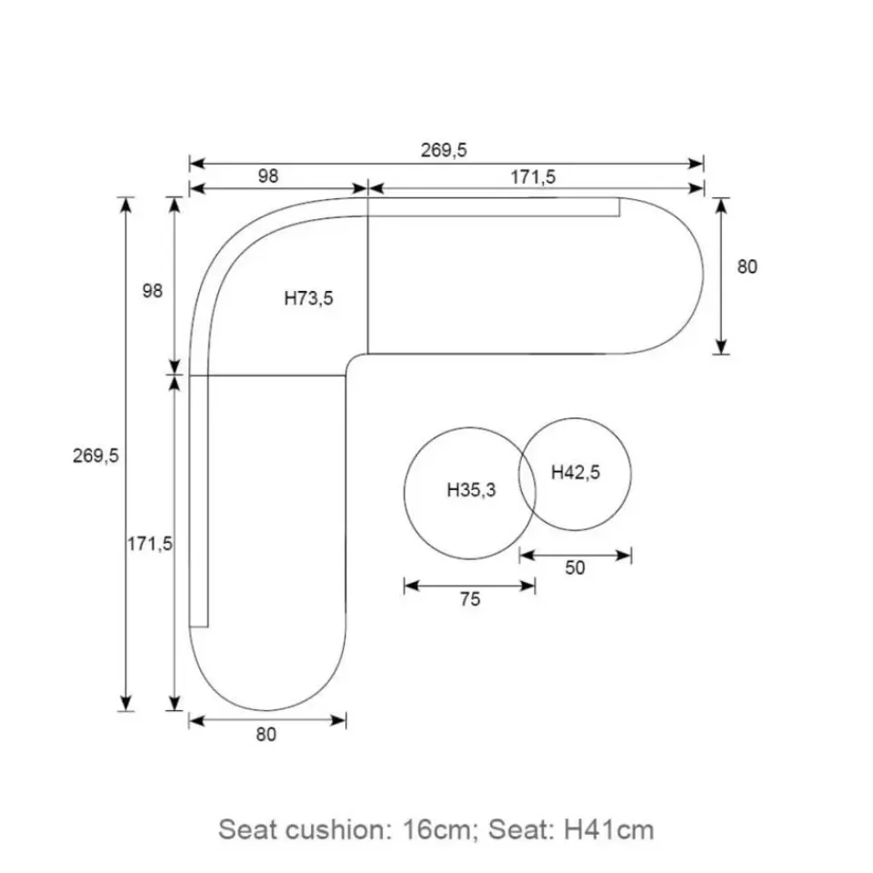 Garden Impressions Queenstown loungeset 3-delig - taupe Online