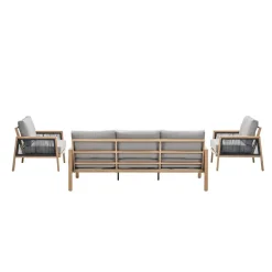 Garden Impressions San Capri loungeset 4-delig - light teak aluminium Hot