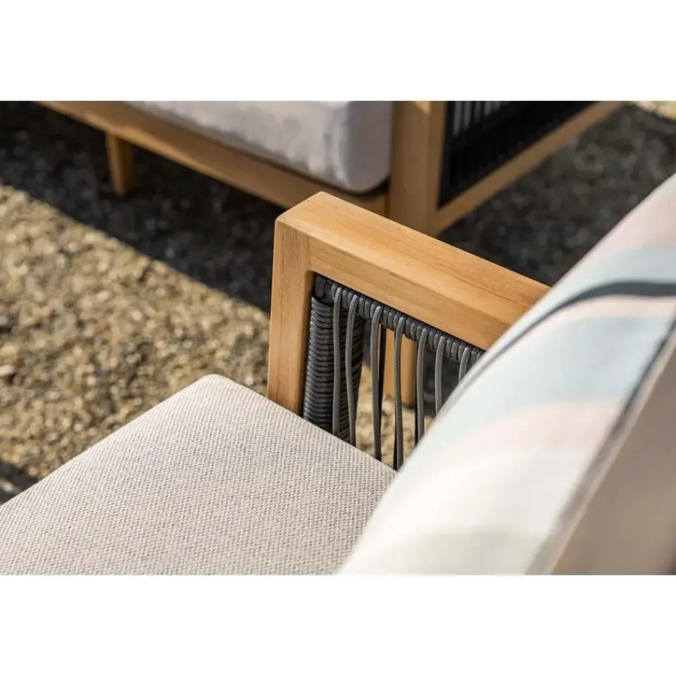 Garden Impressions San Capri loungeset 4-delig - light teak aluminium Hot