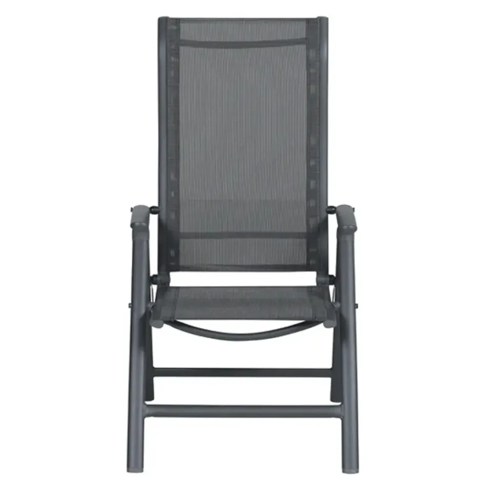 Garden Impressions Santos verstelbare tuinstoel - donker grijs Discount