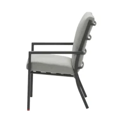 Garden Impressions Senja lounge dining tuinstoel - donker grijs Outlet