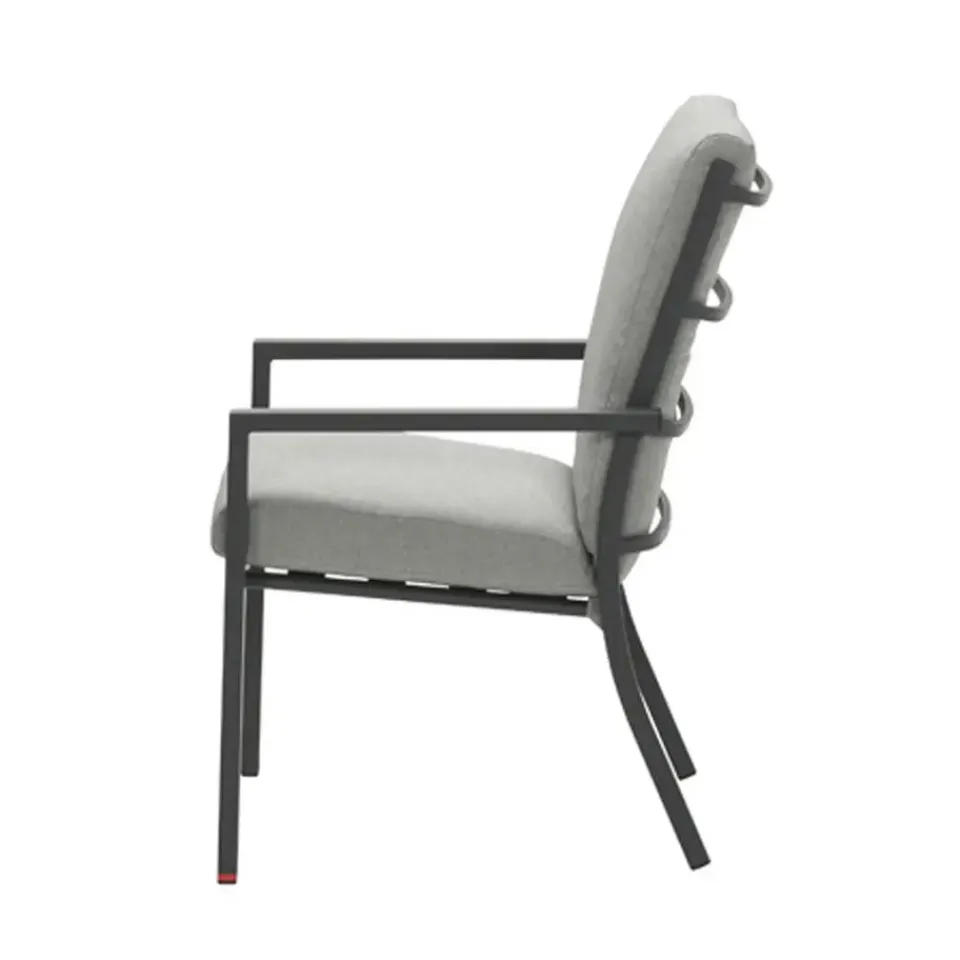 Garden Impressions Senja lounge dining tuinstoel - donker grijs Outlet