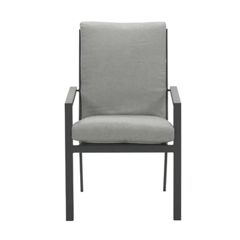 Garden Impressions Senja lounge dining tuinstoel - donker grijs Outlet