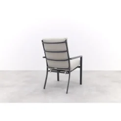 Garden Impressions Sergio dining tuinstoel Carbon black/Dessert New