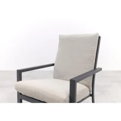 Garden Impressions Sergio dining tuinstoel Carbon black/Dessert New