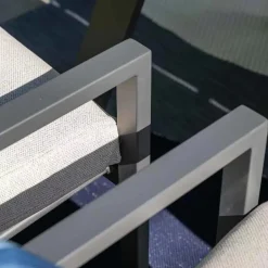 Garden Impressions Sergio dining tuinstoel Carbon black/Dessert New