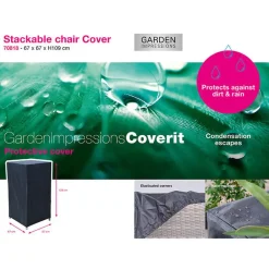 Garden Impressions Stapelbare stoel hoes 67x67xH109 cm Discount