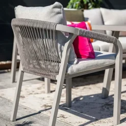 Garden Impressions Tarera tuinset 6-delig sand - tuintafel Ø148x75 cm Clearance