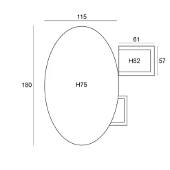 Garden Impressions Tineo - Tulli tuinset 5-delig 180x115 cm Clearance