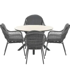 Garden Impressions Yima tuinset 5-delig l. grijs -Tulli tuintafel Sale