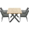 Garden Impressions Yima tuinset 7-delig - Zadar tafel 180x100 cm Hot