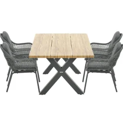 Garden Impressions Yima tuinset 7-delig - Zadar tafel 180x100 cm Hot