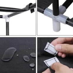 Parya Home Garderobekast XL - Kledingkast - Opvouwbare Garderobekast Zwart -170x88x45 Sale