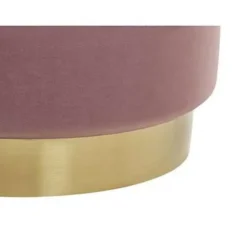 Beliani GARLAND - Poef - Roze - 40/33 cm - Fluweel Sale