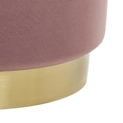 Beliani GARLAND - Poef - Roze - 40/33 cm - Fluweel Sale