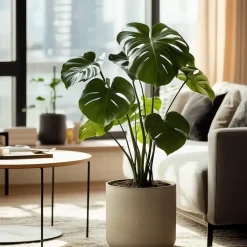 Plant in a Box Gatenplant - Monstera deliciosa - Hoogte 50-60cm - ⌀17cm Discount
