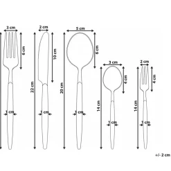 Leen Bakker GEMELLI - Bestekset 30-delig - Goud - RVS Hot