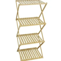 Gerimport Badkamer/keuken rek/organizer - bamboe - opvouwbaar Best