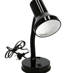 Gerimport Bureaulamp - zwart - 13 x 30 cm - buigbaar Clearance