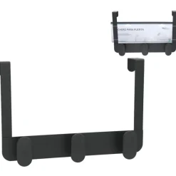 Gerimport Deurkapstok - 3 ophang haken - metaal - ruimtebesparend New