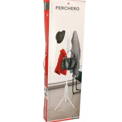 Gerimport Kapstok - wit - metaal - staand - 12 haken - 170 cm Discount
