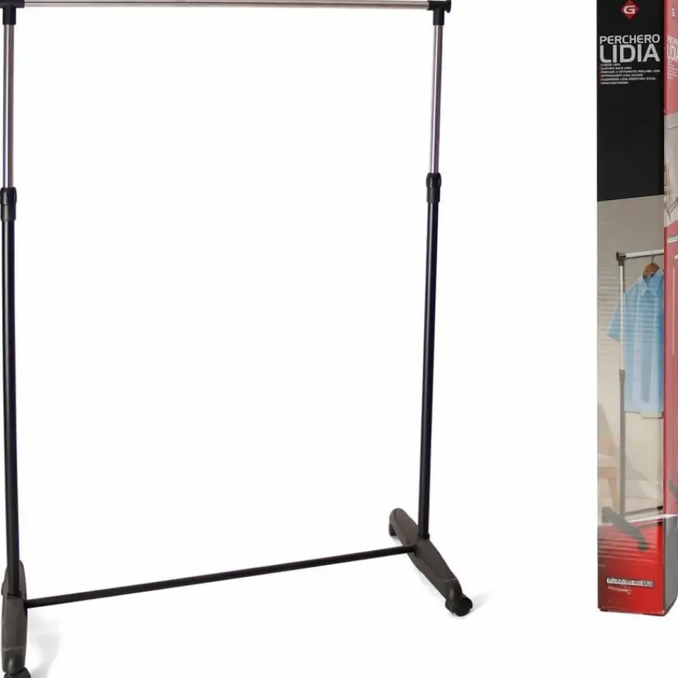 Gerimport Kledingrek - enkele stang - verrijdbaar - 90x160 cm Clearance