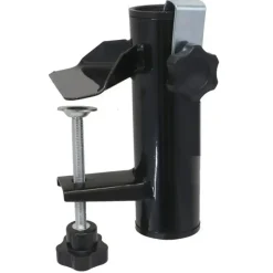 Gerimport parasolhouder voor op het balkon - metaal - antraciet Best