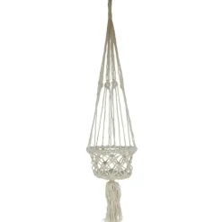 Gerimport plantenpot - macrame touw - Ibiza stijl - plantenhanger Outlet