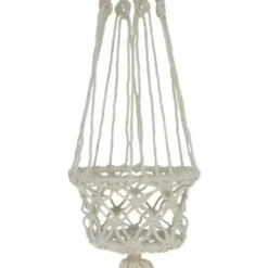 Gerimport plantenpot - macrame touw - Ibiza stijl - plantenhanger Outlet