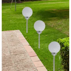 Gerimport Solar tuinlamp/prikspot grote bol - H56 cm Best