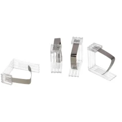 Gerimport Tafelkleed klemmen - 4x - transparant - 4,5 x 6 cm Online
