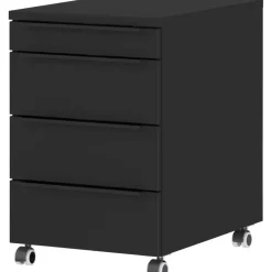 Germania Ladekast met witte wielen Hermoso - 42 x 60 x 63 cm - Antraciet Outlet