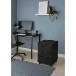 Germania Ladekast met witte wielen Hermoso - 42 x 60 x 63 cm - Antraciet Outlet