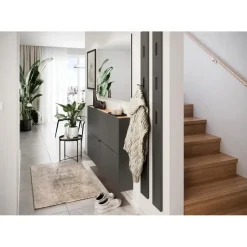 Germania Schoenenkast Elton - 140 x 19 x 85 cm - Grafietgrijs design Sale