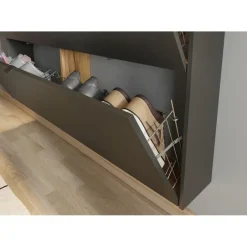 Germania Schoenenkast Elton - 140 x 19 x 85 cm - Grafietgrijs design Sale