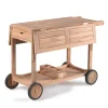 Gescova Bijzettafel met wieltjes Clifton - 105 x 91 x 78 cm - Teakhout Online